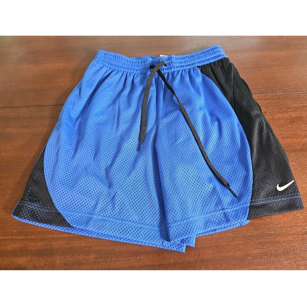 Nike Basketball Shorts Womens S Blue Black Dri-FIT Loose Fit Mesh FQ4538-405